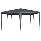 Party Tent Anthracite 400 x 400 x 266 cm Polyethylene and Steel 42003423