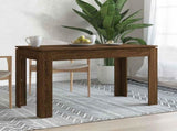 Dining Table Brown Oak 120x60x76 cm Engineered Wood 815389