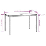 Garden Dining Set Beige, Cream White 3095501