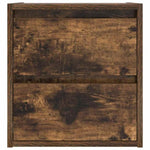 ZNTS Wall-mounted Bedside Cabinets 2 pcs Smoked Oak 38x34x40 cm 861256