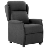 Recliner Chair Dark Grey 66.5 x 94 x 101.5 cm Polyester 340153