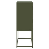 Sideboard Olive Green 68.5x38.5x107 cm Steel 846486