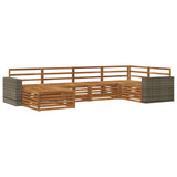 Outdoor Sofa Set 6 pcs Natural 3383577