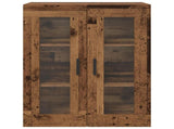 Wall Mounted Cabinets 2 pcs Old wood 69.5 x 34 x 90 cm 3394584
