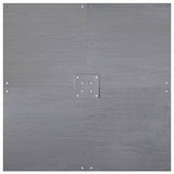 Parasol Base Dark grey wood look 100 x 100 x 4 cm Steel 3407829