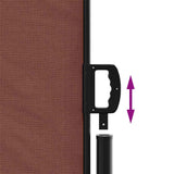Retractable Side Awning Brown 120x600 cm 4004494