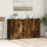 Sideboards 2 pcs Smoked Oak 60x31x70 cm Engineered Wood 3276543
