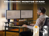 'L' Shaped Work Desk, with LED Lights - Black T3398P344516