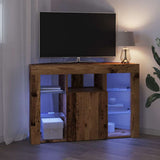 Corner LED TV Cabinet 100x40x68cm Old Wood Engineered Wood 889793