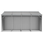 Garden Shed Grey 277x365.5x179 cm Galvanised Steel 3188291