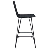 Bar Stool 2 pcs Black 44 x 55 x 109 cm Rattan and Steel 42033211