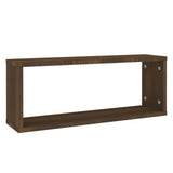 Wall Cube Shelves 6 pcs Brown Oak 60x15x23 cm Engineered Wood 815932