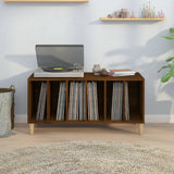 Record Cabinet Brown Oak 100x38x48 cm Engineered Wood 831980