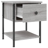 ZNTS Bedside Tables 2 pcs Grey Sonoma 34x35.5x45 cm Engineered Wood 825860