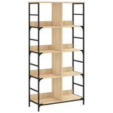 Bookshelf Sonoma Oak 78.5x33x153 cm Engineered Wood 835255