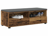Hall Bench Old Wood 100 x 38 x 46 cm Engineered Wood and Fabric 891470