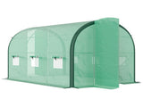 3 x 2 Polytunnel Greenhouse, with Windows and Doors - Green T3398P311644