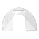 Greenhouse White Polyethylene mesh fabric and galvanised steel 45752