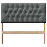 Upholstered Headboard Dark Grey 100 cm Solid Pine Wood 879355