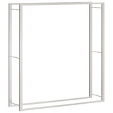 Firewood Rack 110x28x116 cm Stainless Steel 357865