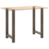 Bar Table Legs Natural Steel 2 pcs 60x cm Steel 4013347