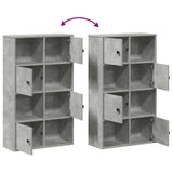 Bookcase Concrete Grey 60x24x101.5 cm Engineered Wood 860394