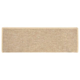 Stair Mats 15 pcs 65x21x4 cm Light Beige Rectangular Edge 326909