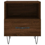 ZNTS Bedside Cabinets 2 pcs Brown Oak 40x35x47.5 cm Engineered Wood 827435