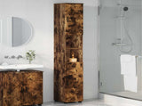 Bathroom Cabinet Smoked Oak 30 x 35 x 192 cm 883339