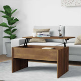 Coffee Table Brown Oak 80x50.5x41.5 cm Engineered Wood 819289