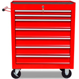 ZNTS Workshop Tool Trolley 7 Drawers Red 141955