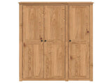 Wardrobe PANAMA Honey 131.5 x 50 x 185 cm Solid Pine Wood 42042133