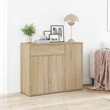 Sideboard Sonoma Oak 88x30x70 cm Engineered Wood 800678