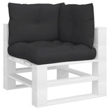 Pallet Cushions 3 pcs Black Fabric 360864