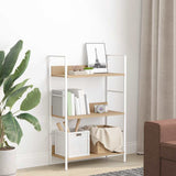 288221 3-Layer Book Shelf Oak 60x27,6x90,5 cm Engineered Wood