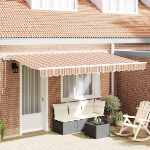 Retractable Awning Multicolour 400 x 200 cm 3329845