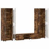 TV Cabinet Set FLORIN 3 pcs Smoked Oak Engineered Wood 3397989
