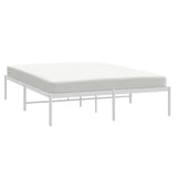 Metal Bed Frame without Mattress White 150x200cm 350915