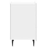 Bedside Cabinet High Gloss White 43x 41 x 68 cm Engineered Wood 894329
