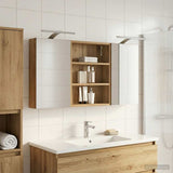 Bathroom Cabinet Set 3 pcs 100 x 10.5 x 50 cm Engineered wood 3403695