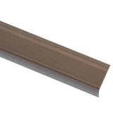 Stair Nosings in L-shape 15 pcs Aluminium 100 cm Brown 146765
