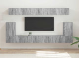 TV Cabinet Set Wall-mounted 5 pcs Grey Sonoma Engineered Wood 3409093