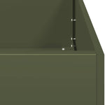 ZNTS Planter Olive Green 200x40x40 cm Cold-rolled Steel 860685