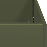 Planter Olive Green 200x40x40 cm Cold-rolled Steel 860685