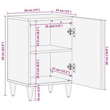 Bathroom Cabinet White 38 x 33 x 58 cm Engineered Wood 4018137