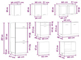 Kitchen Unit Lyon 8 pcs Concrete Grey Engineered Wood 3445842