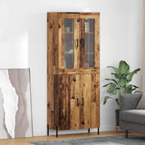 Highboard Old Wood 69.5 x 34 x 180 cm Engineered Wood 3415809