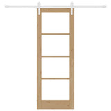 Sliding Door Manual Brown 73.5 x 198.5 cm Wood and metal 3332407