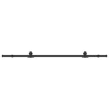 Sliding Door Hardware Kit 213 cm Steel Black 4009719