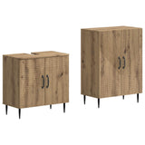 2 Piece Bathroom Cabinet Set HAARLEM Artisan Oak 3417620
